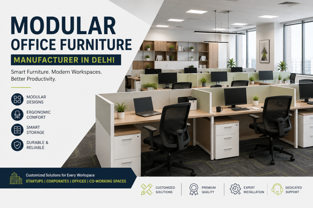 modular office furniture manufacturer in Delhi